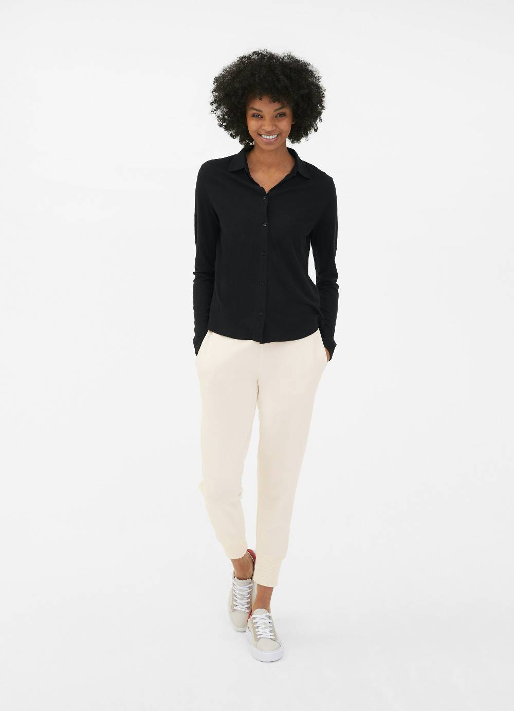 Juvia Jersey Bluse Cyber Monday