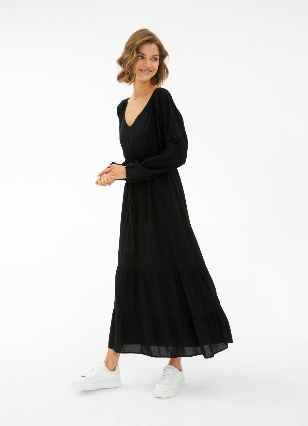 Juvia Popeline - Maxi Kleid Riesige Ersparnisse