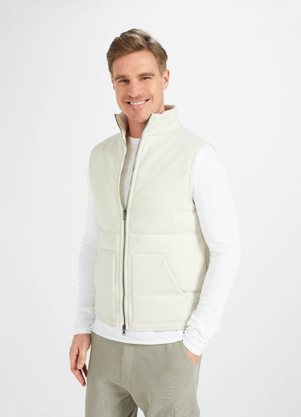 Juvia Interlock Pique - Weste Preisnachlass