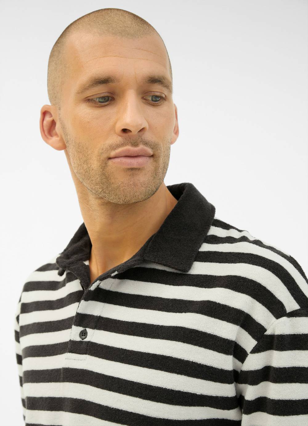 Juvia Frottee Polo - Longsleeve Schlussverkauf