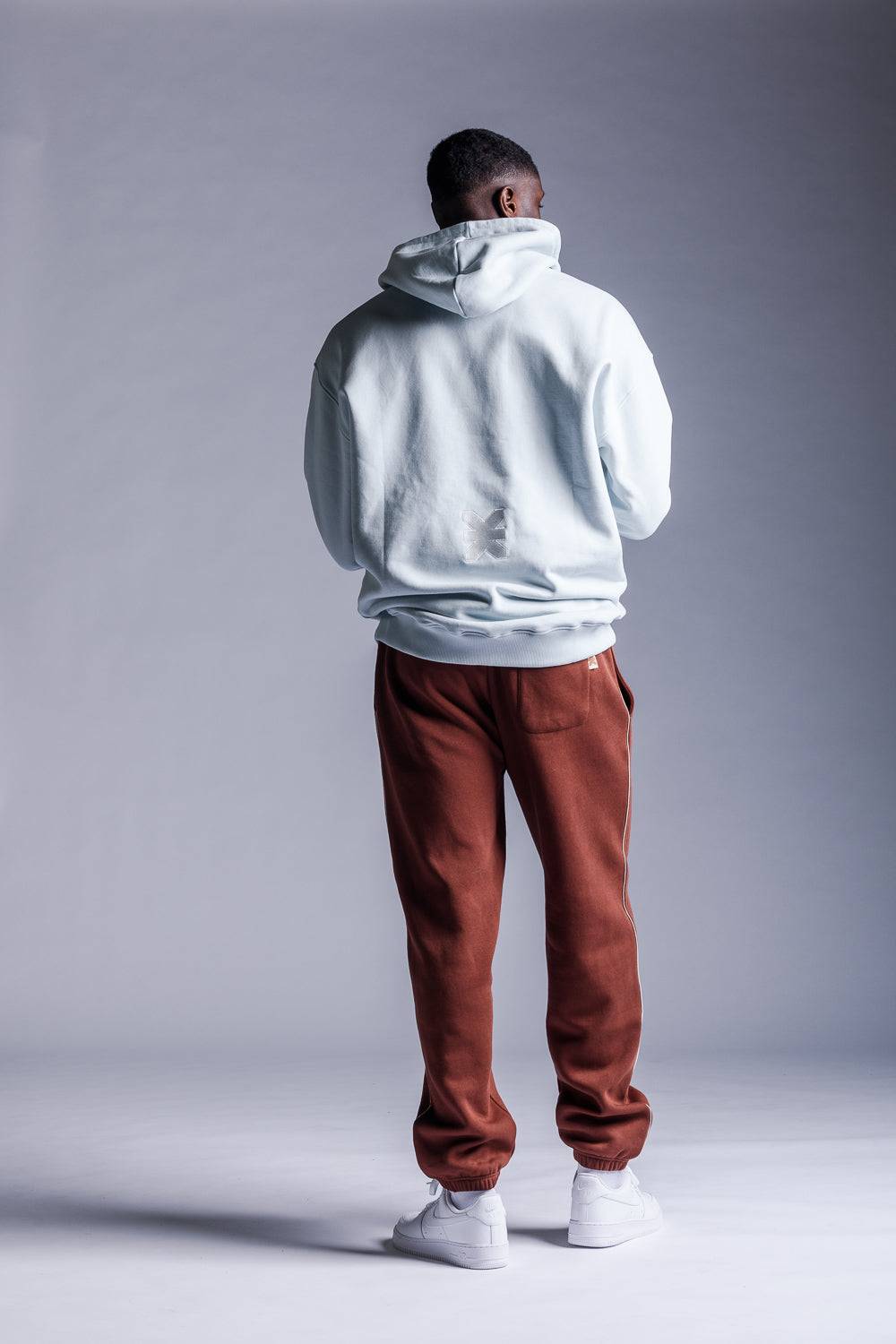 Karo Kauer Hoodie Ice Blue im Angebot