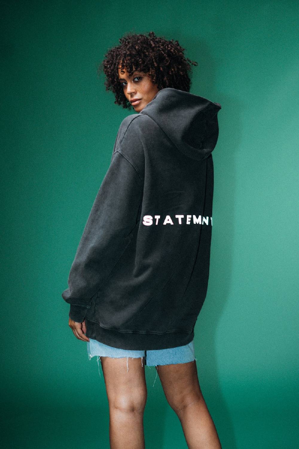 Karo Kauer Statement Hoodie Reflective Günstiger Verkauf