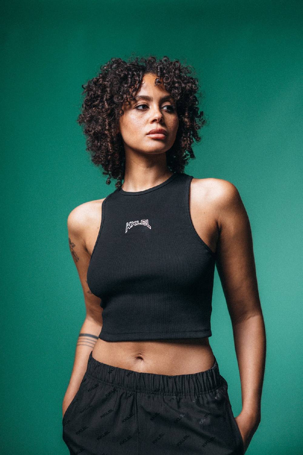 Karo Kauer Rib Top Black Outlet