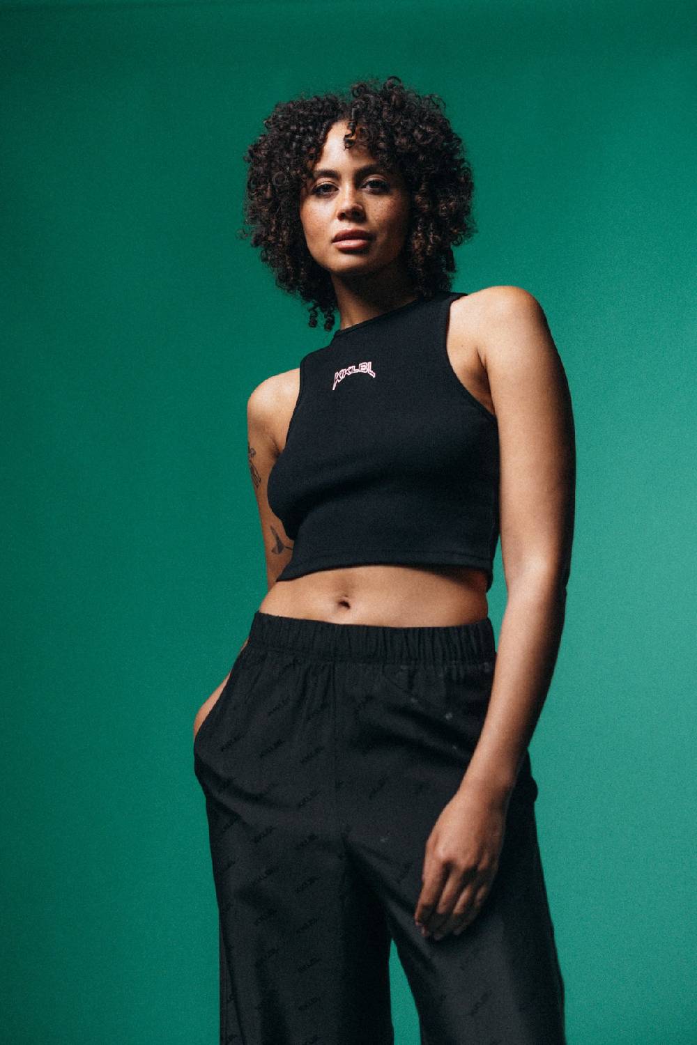 Karo Kauer Rib Top Black Outlet