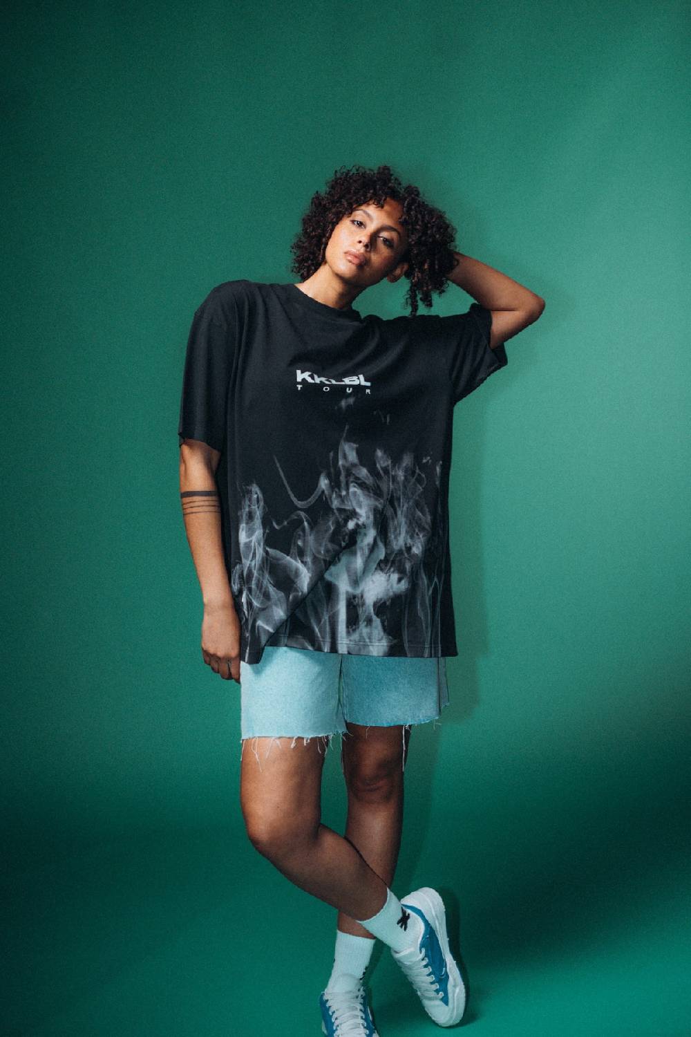 Karo Kauer Tour T-Shirt Smoke Black Verkauf