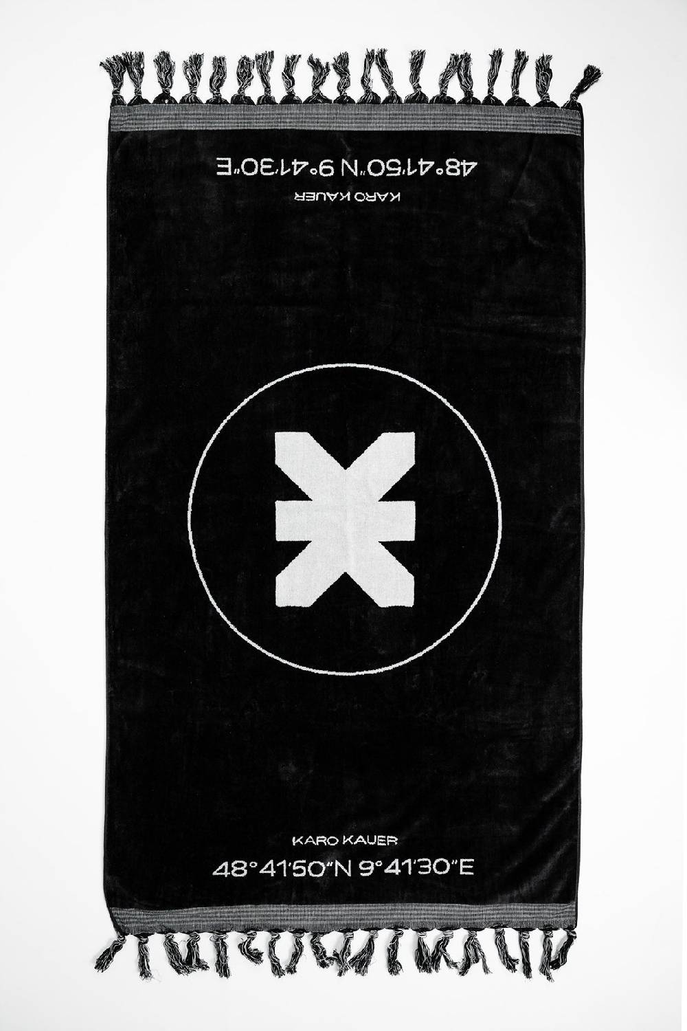 Karo Kauer Beach Towel Black Logo Meist gekauft