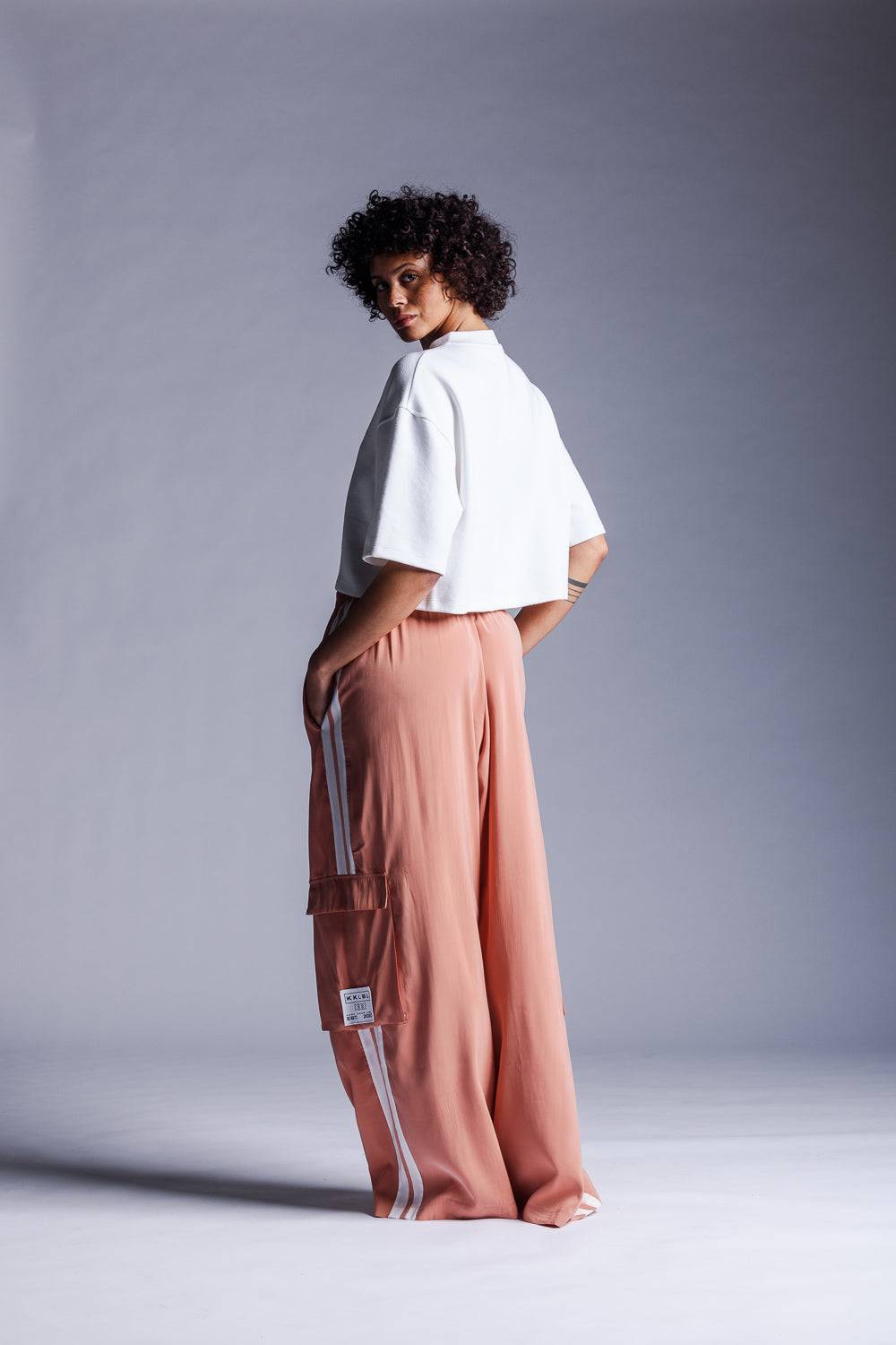 Karo Kauer Wide Leg Pants Rosewood Outlet