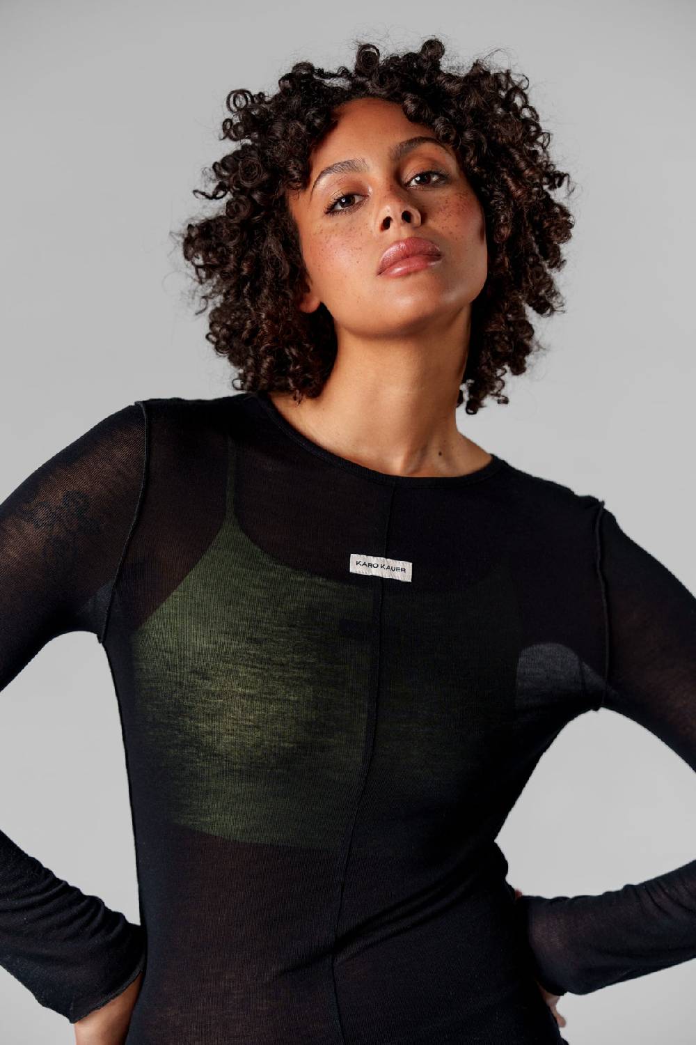 Karo Kauer Mesh Longsleeve Black Angebote