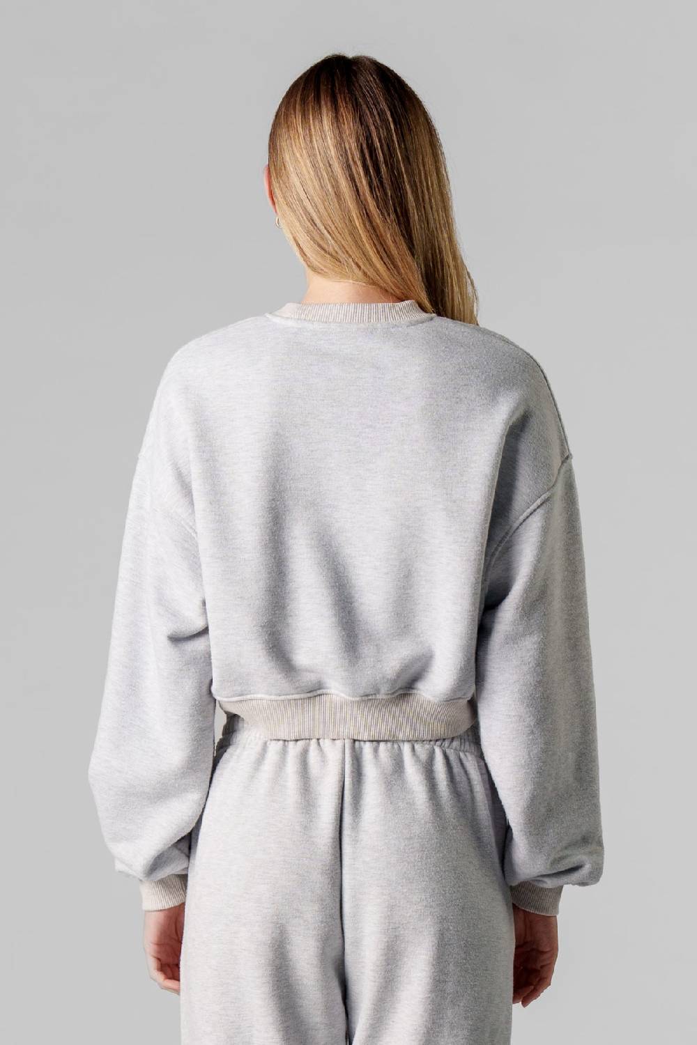 Karo Kauer Cropped Sweater Melange Outlet