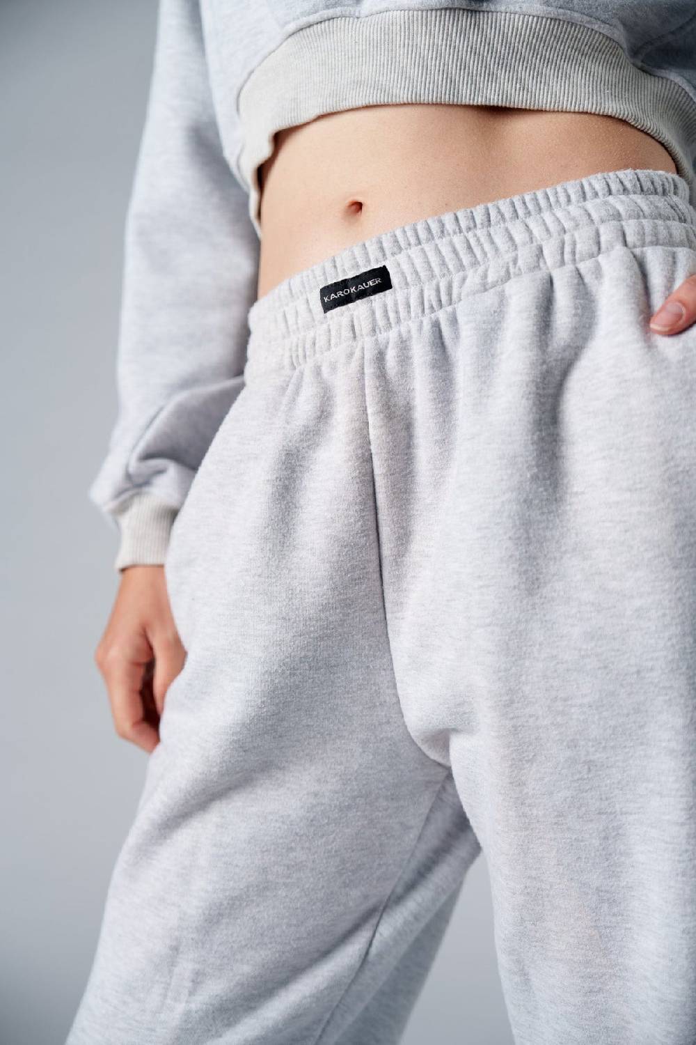 Karo Kauer Jogger Pants Melange Auslauf