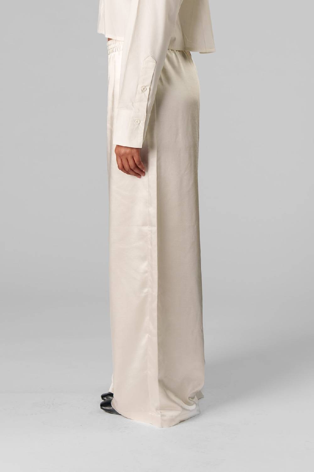 Karo Kauer Satin Pants Creme Angebote