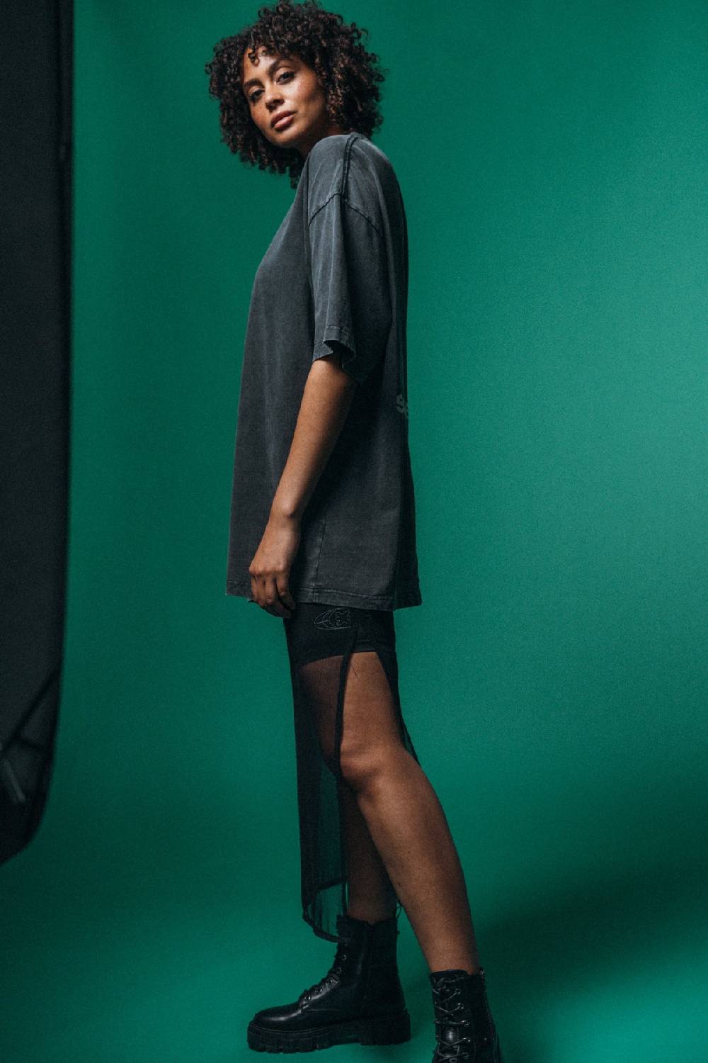Karo Kauer PRE ORDER Mesh Skirt Black Fabrikverkauf
