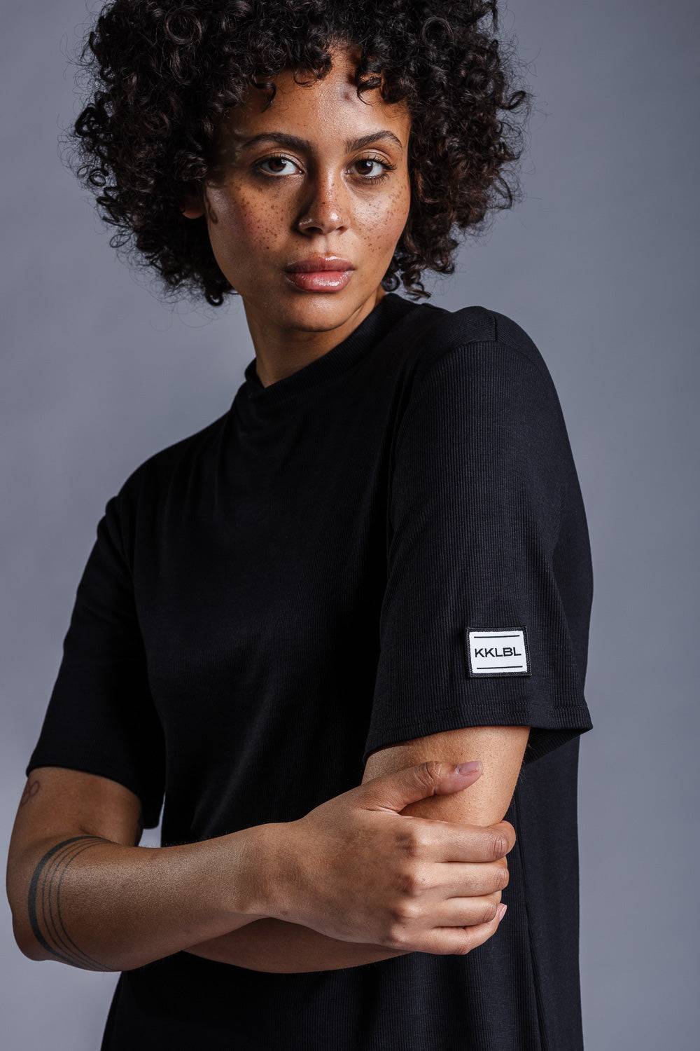 Karo Kauer Jersey Rib Dress Shortsleeve Blitzverkäufe