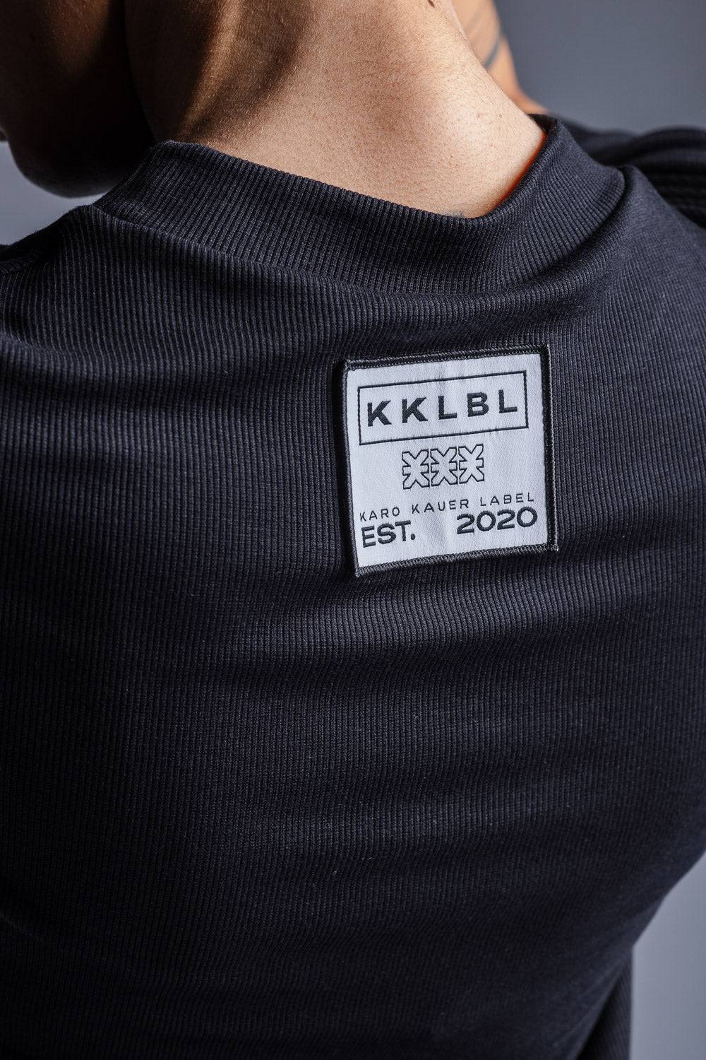 Karo Kauer Jersey Rib Dress Shortsleeve Blitzverkäufe