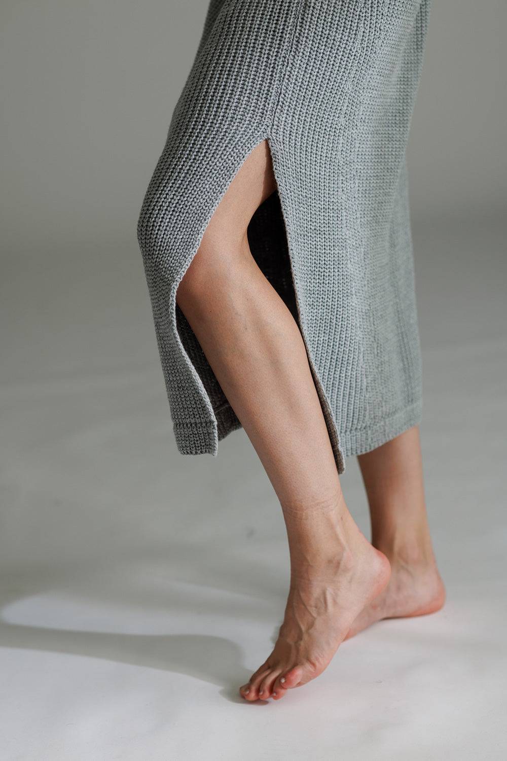 Karo Kauer Knit Dress Silver Grey Online