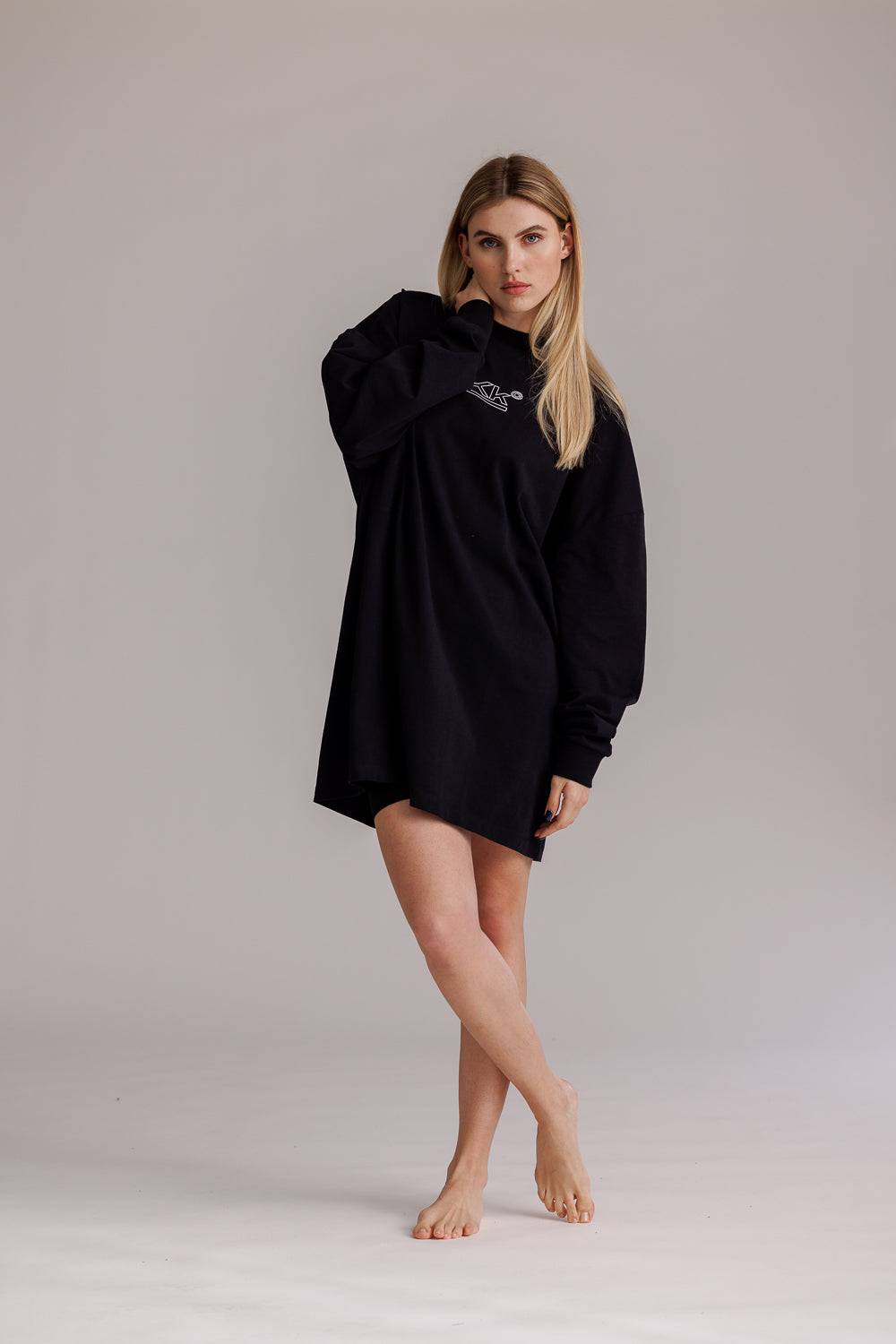 Karo Kauer Shirtdress Butterfly Black