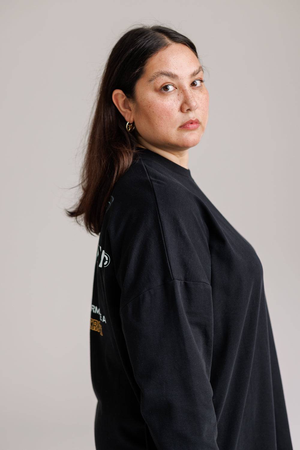 Karo Kauer Shirtdress Butterfly Black Auslauf
