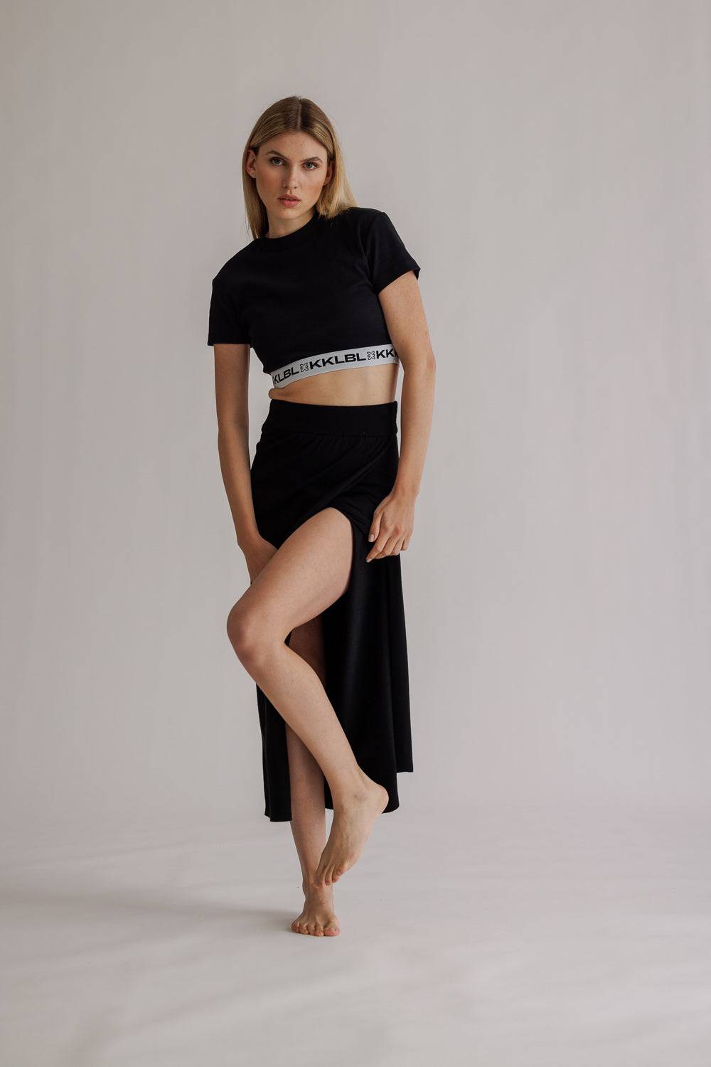 Karo Kauer Knit Skirt Basic Black Hotsell