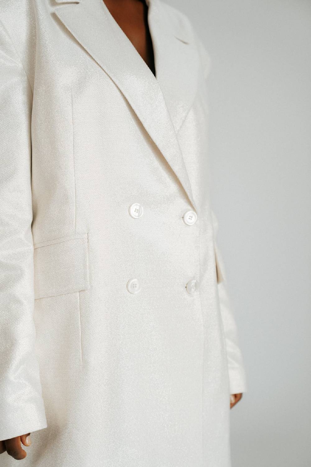 Karo Kauer Glam Blazer Dress Champagner Schlussverkauf