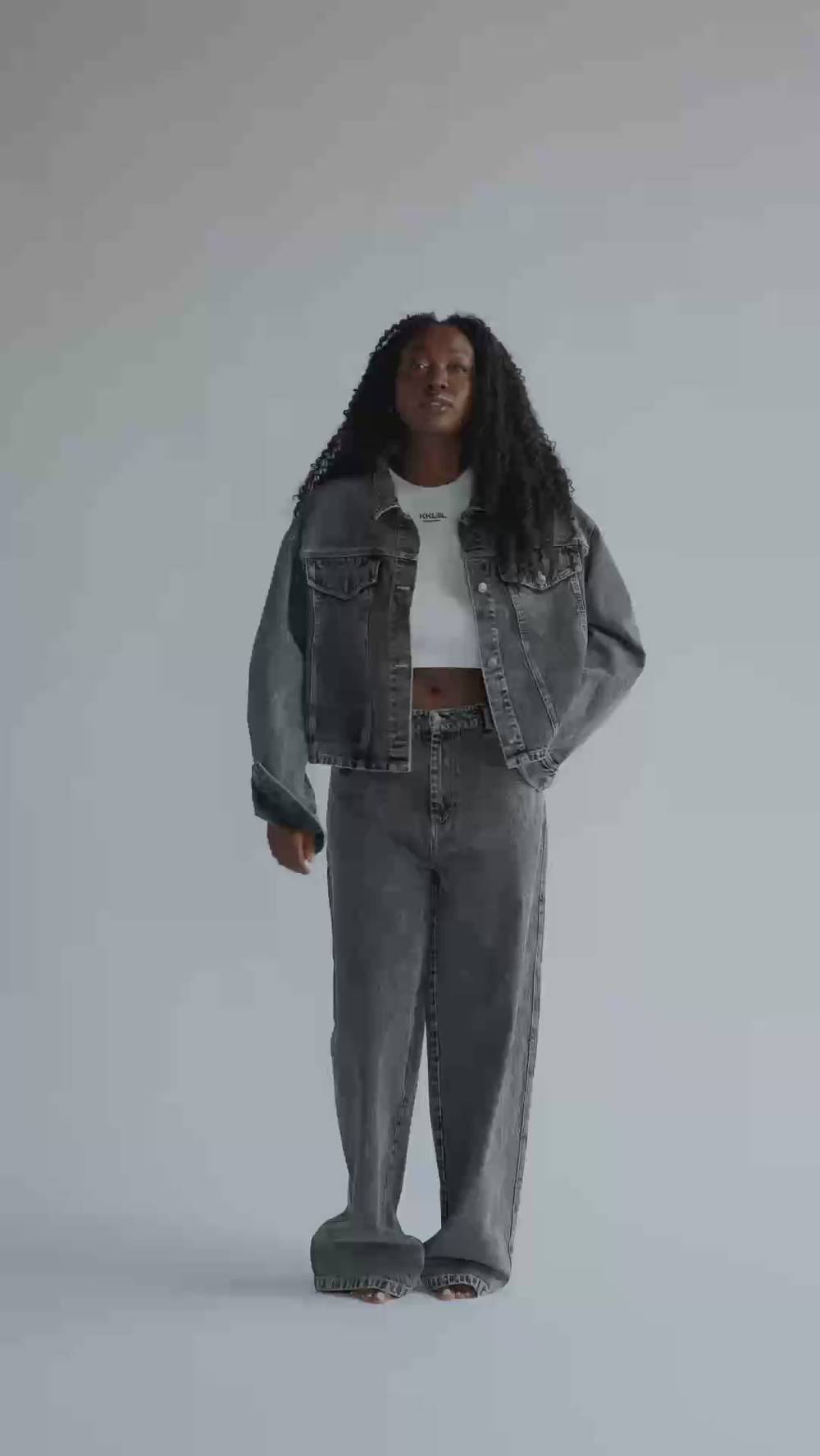 Karo Kauer Denim Jacket Black Outlet