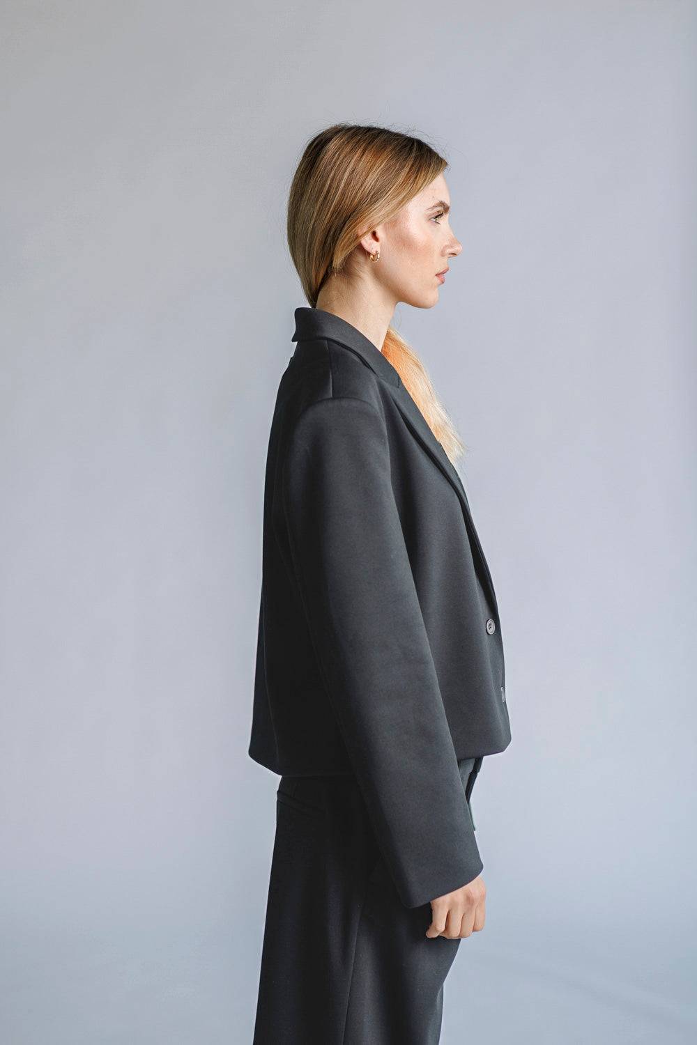 Karo Kauer Blazer Short Dark Grey Auslauf