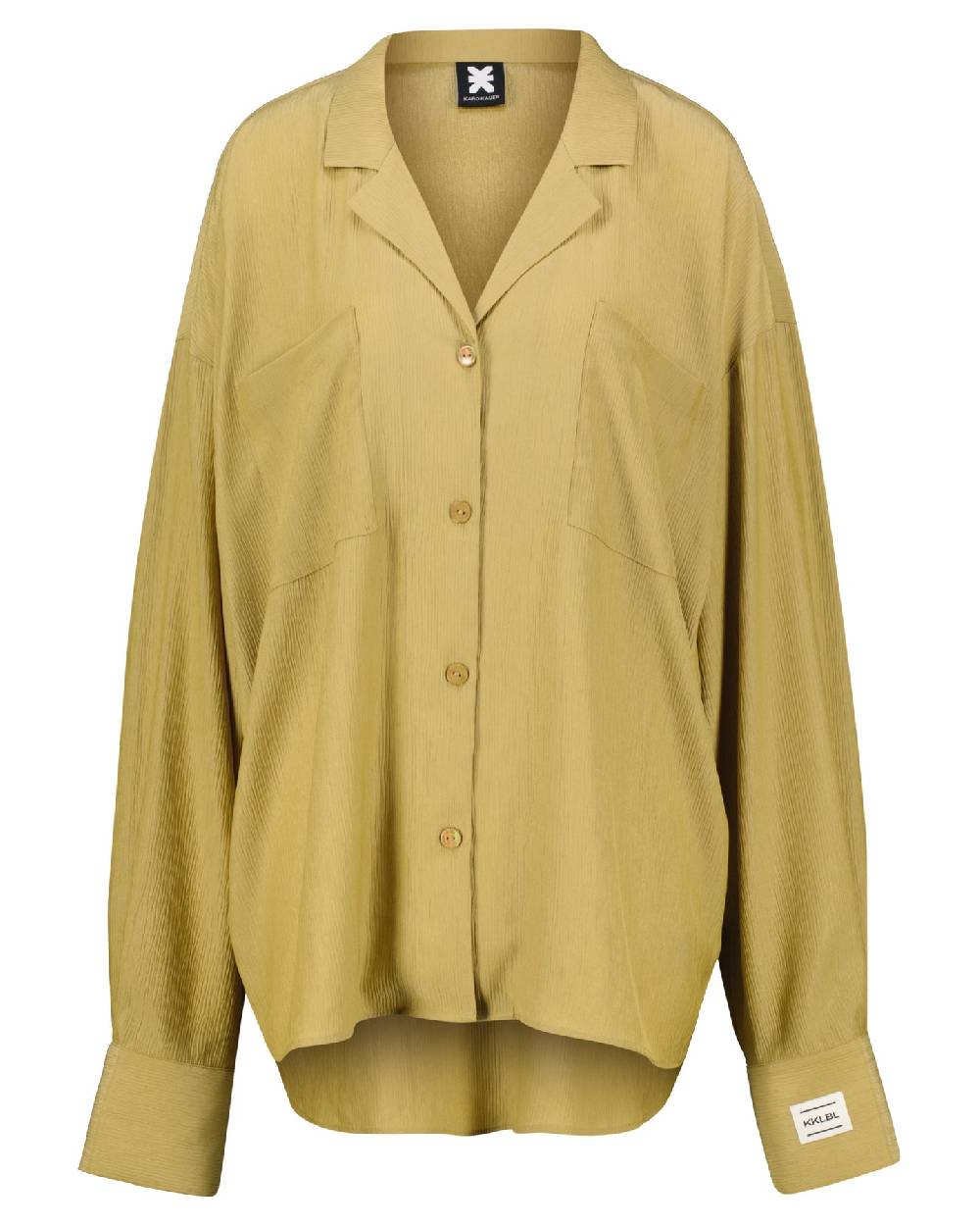Karo Kauer Woven Blouse Khaki im Angebot