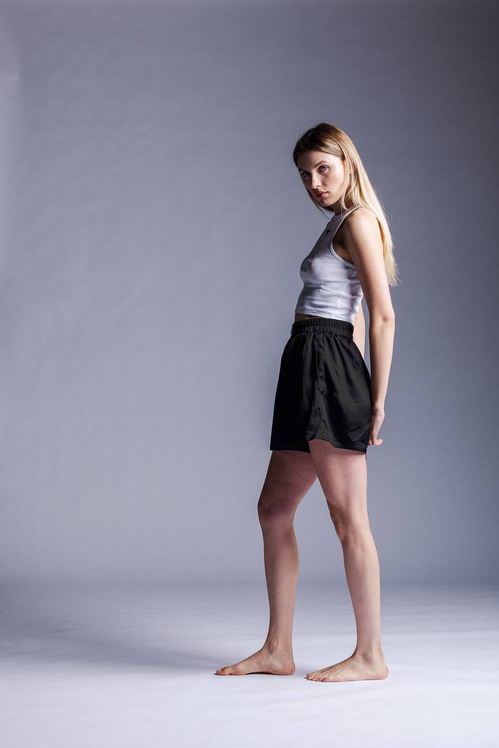Karo Kauer Woven Shorts Black Meist gekauft