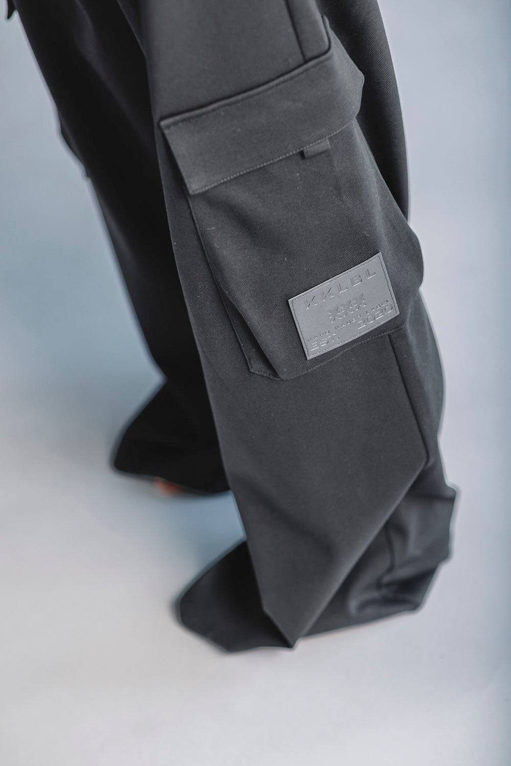 Karo Kauer Wide Leg Pants Dark Grey Günstiger Verkauf