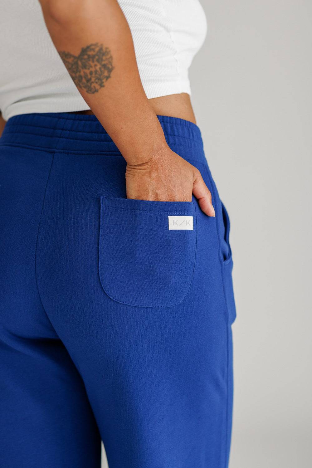 Karo Kauer Wide Leg Pants Dark Blue Verkauf