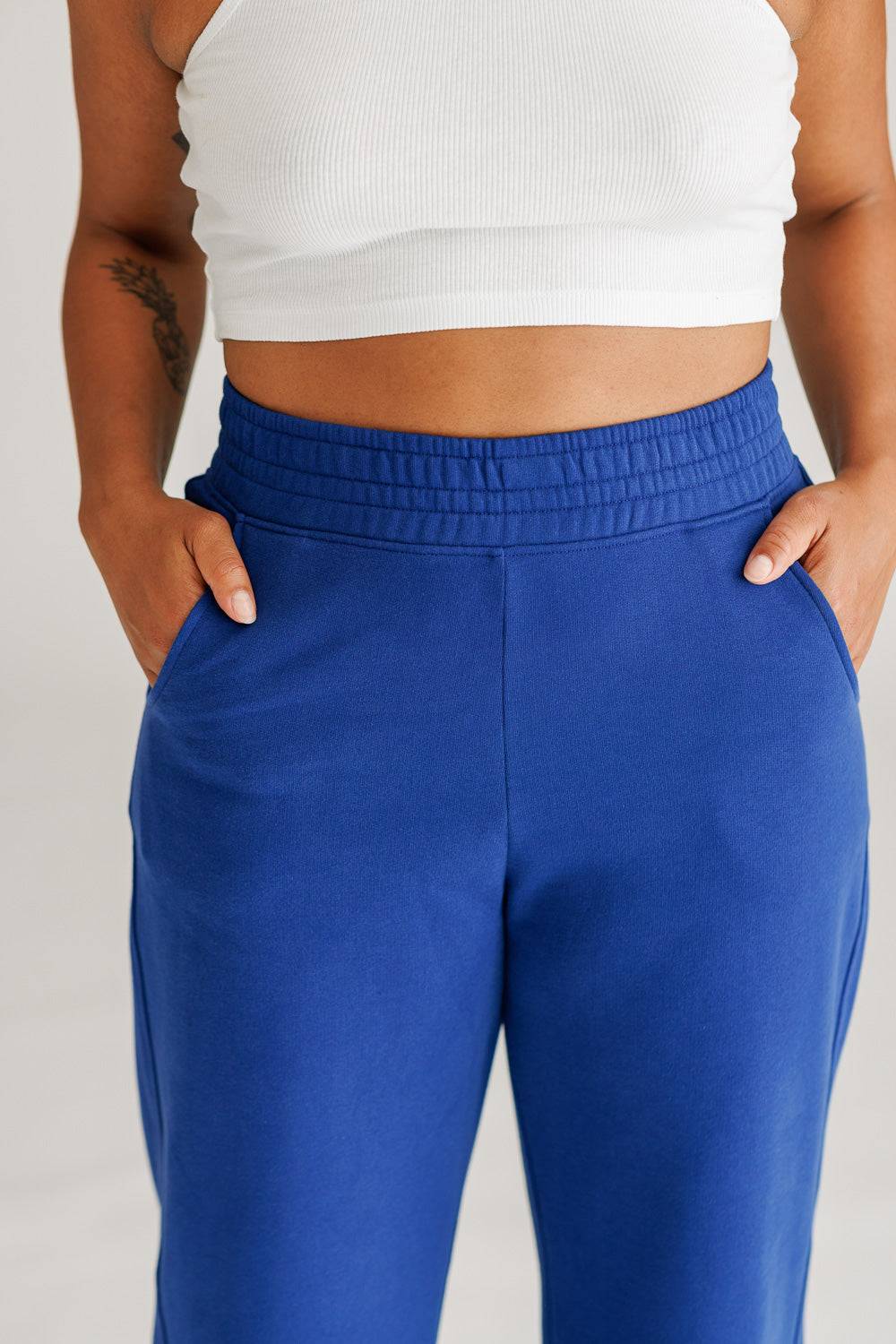 Karo Kauer Wide Leg Pants Dark Blue Verkauf