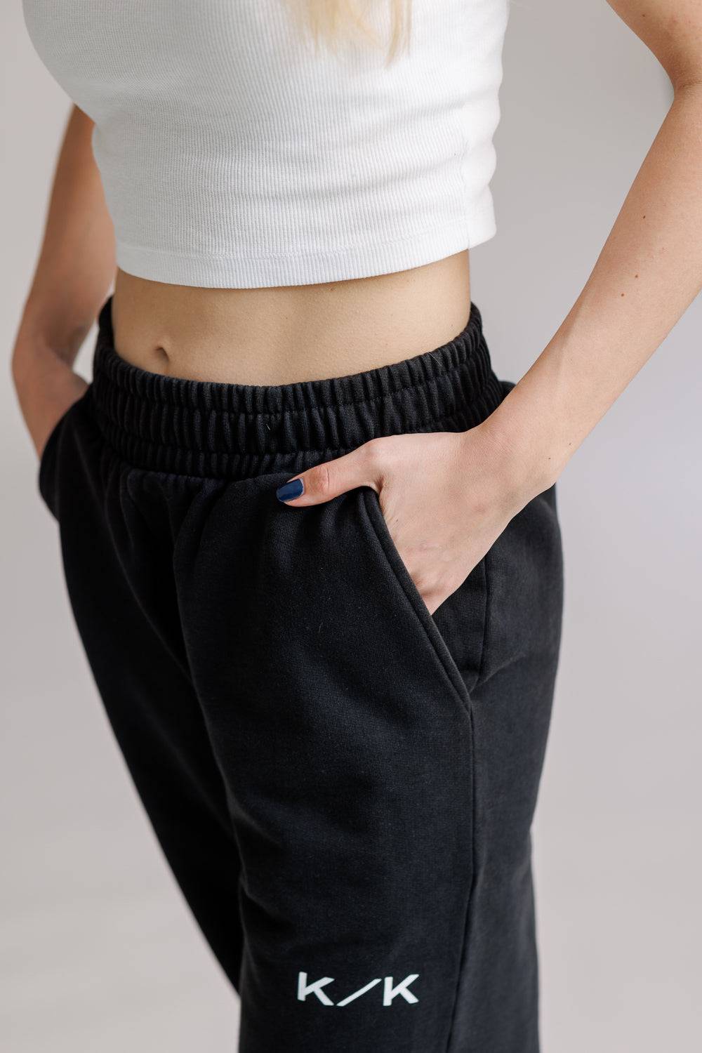 Karo Kauer Joggerpants Faded Black Günstiger Verkauf
