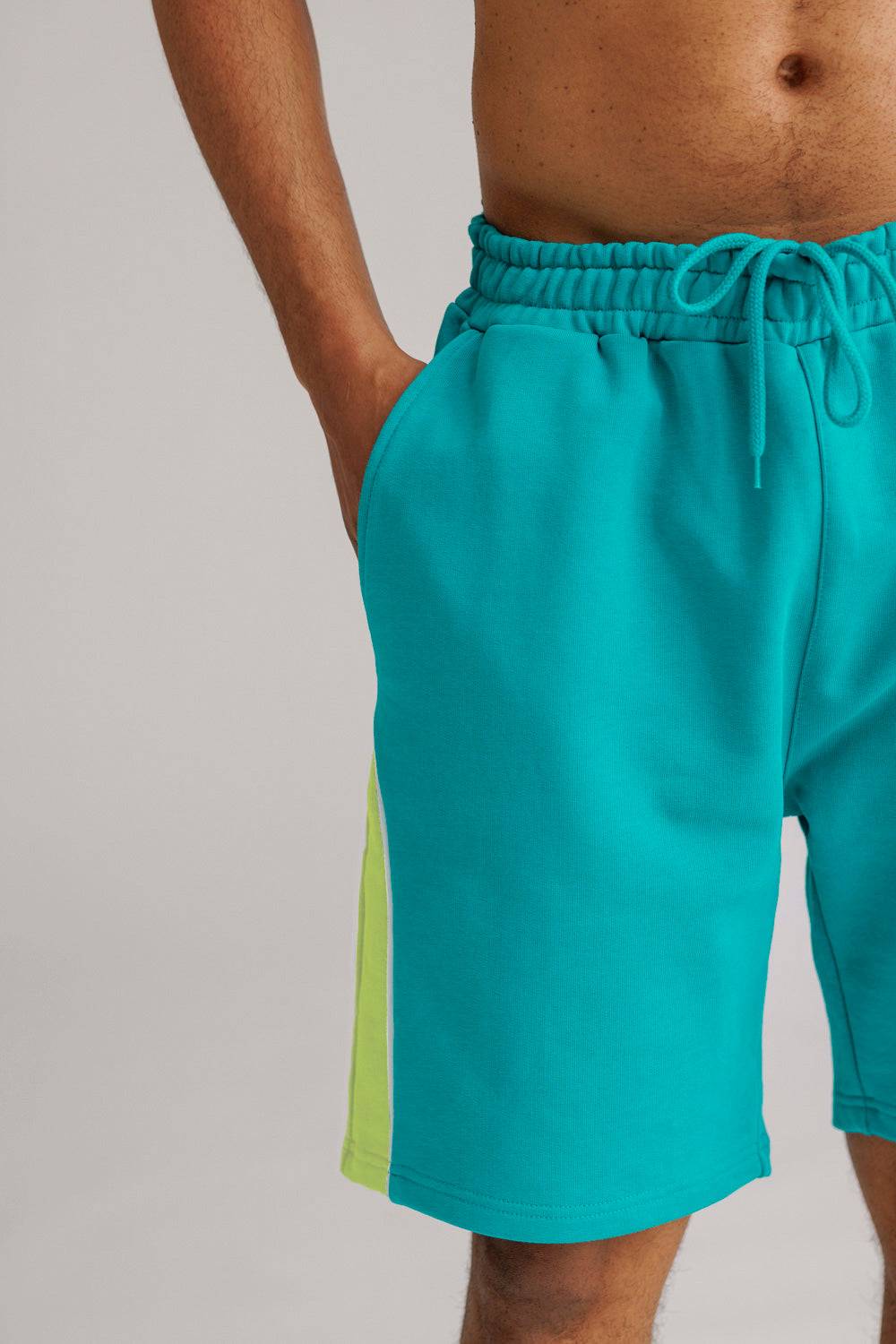 Karo Kauer Sweat Shorts Tile Blue Fabrikverkauf