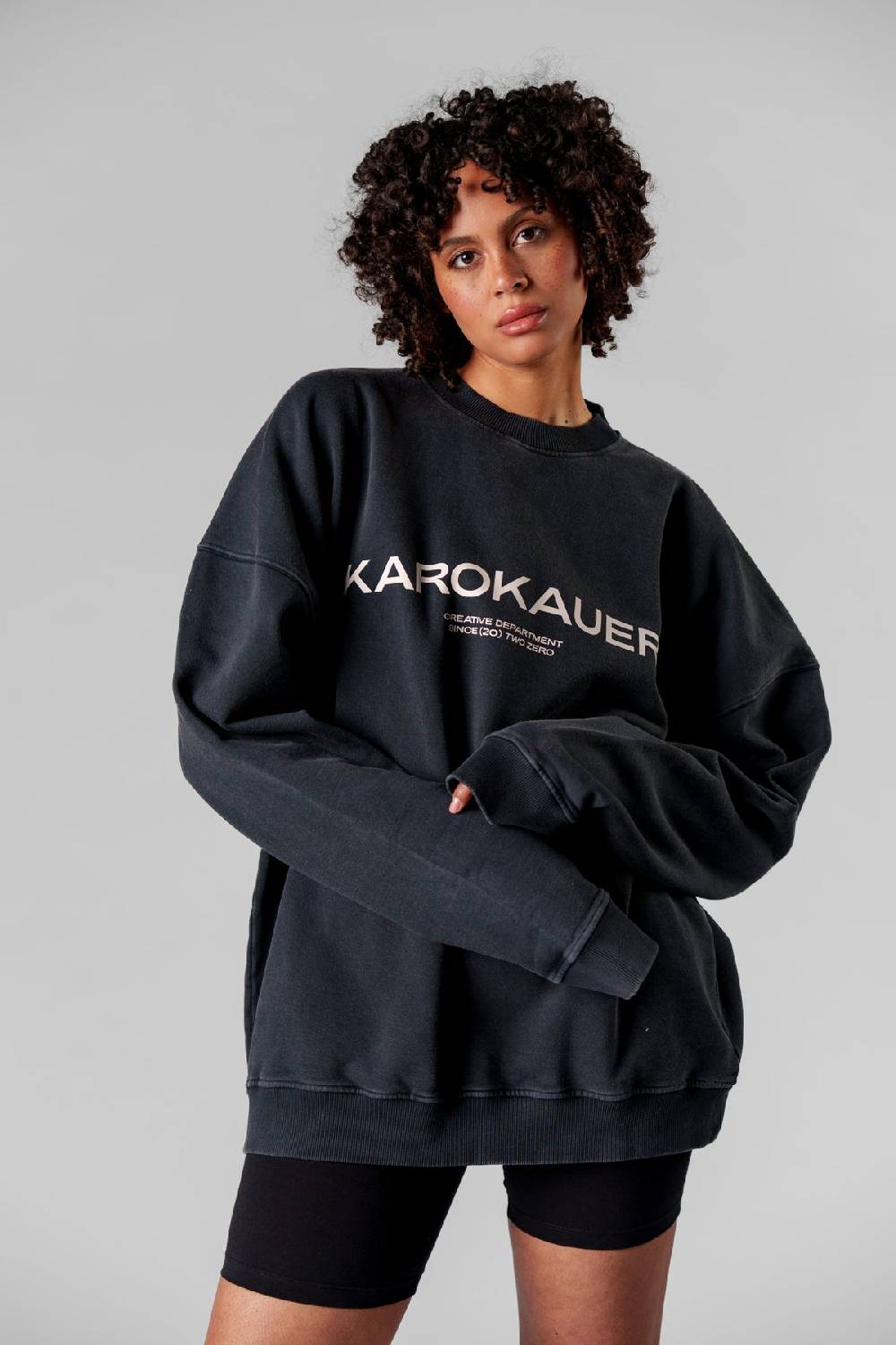 Karo Kauer Sweater Washed Grey Hotsell