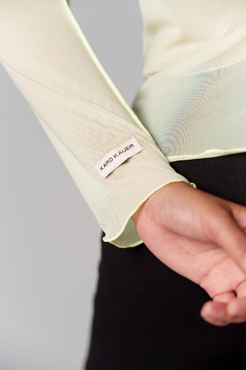 Karo Kauer Mesh Longsleeve Matcha Bis zu 60% Rabatt