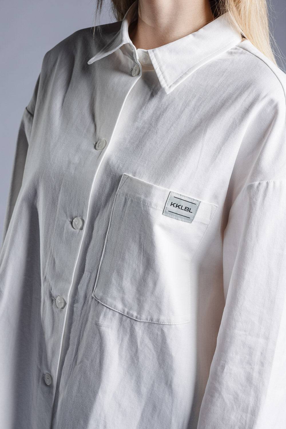 Karo Kauer Woven Blouse White Auslauf