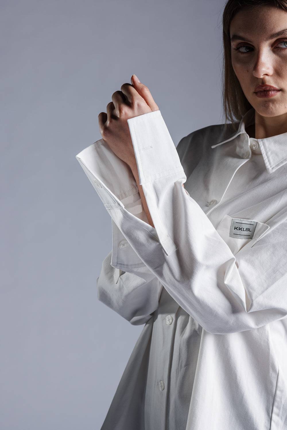 Karo Kauer Woven Blouse White Auslauf
