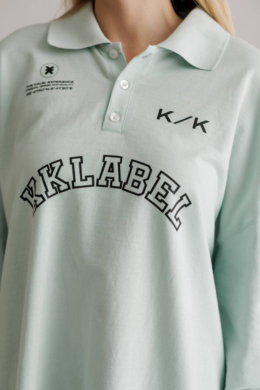 Karo Kauer Poloshirt Glacier Blue Fabrikverkauf