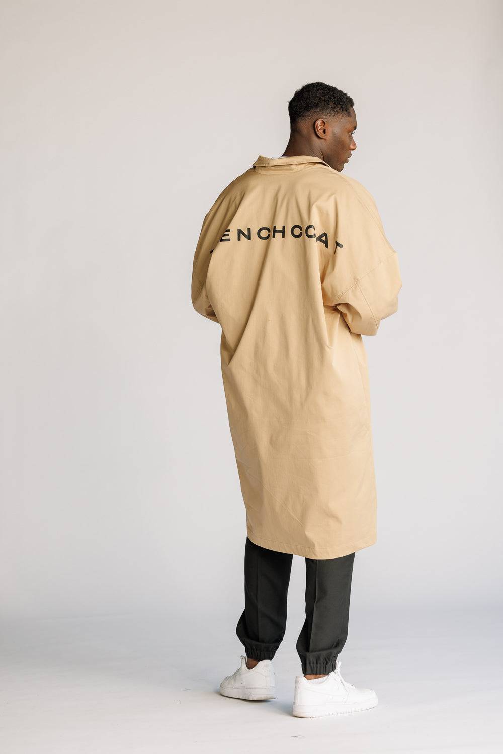 Karo Kauer Trenchcoat Beige Verkauf