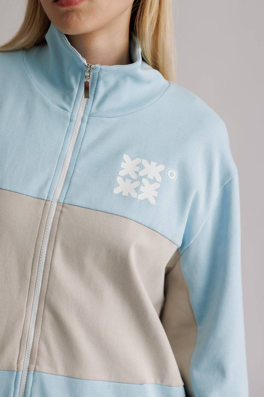 Karo Kauer Tracksuit Jersey Jacket Light Blue Meist gekauft