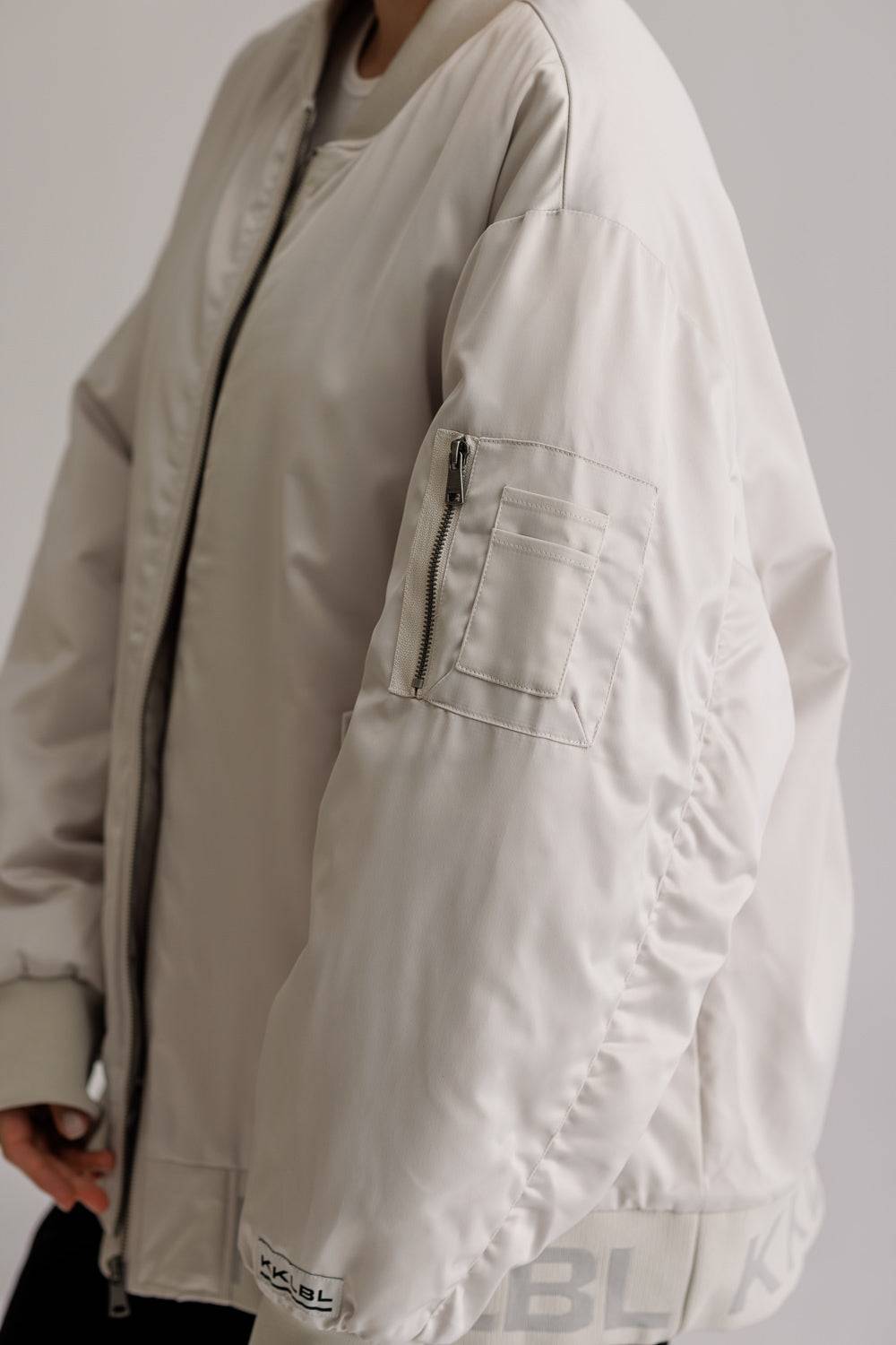 Karo Kauer Bomberjacket Silver Grey Online