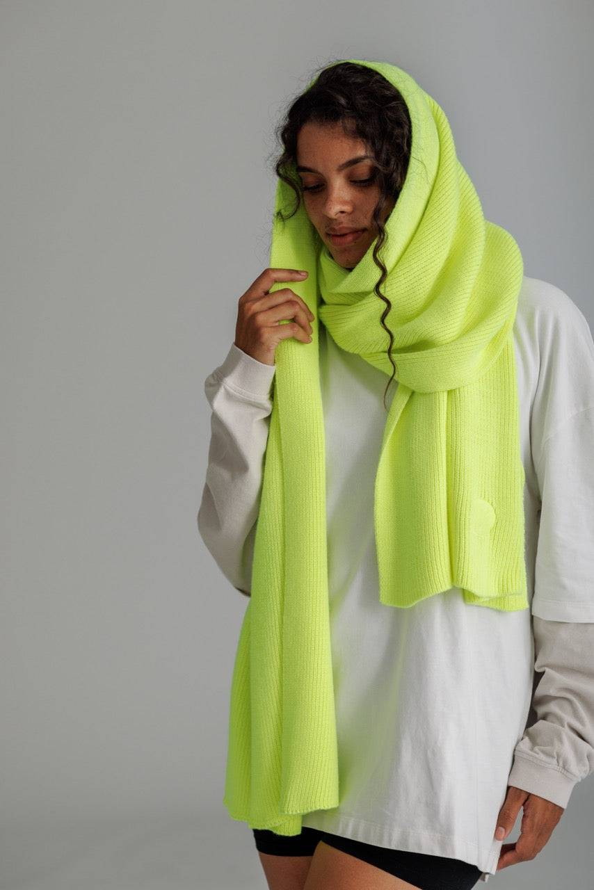 Karo Kauer Scarf Neon Lime Outlet