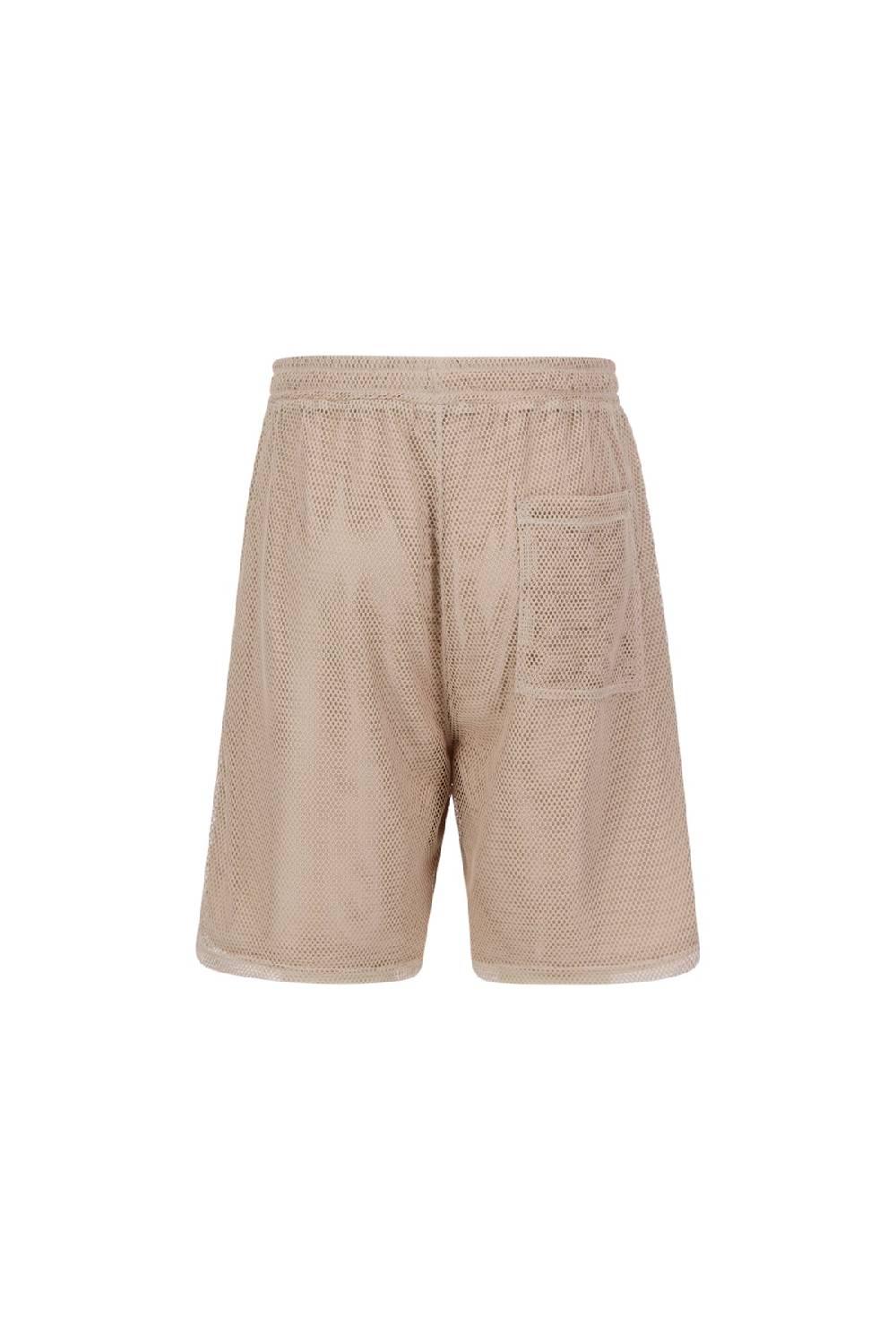 Karo Kauer Mesh Shorts Sand Meist gekauft