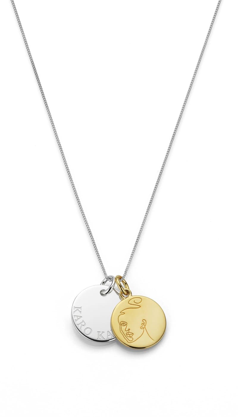 Karo Kauer Fine Necklace Silver x KK Coins Schlussverkauf