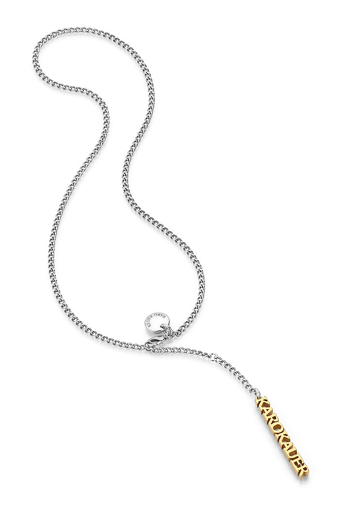 Karo Kauer KK Y-Necklace Bicolor Silver/Gold Günstiger Verkauf