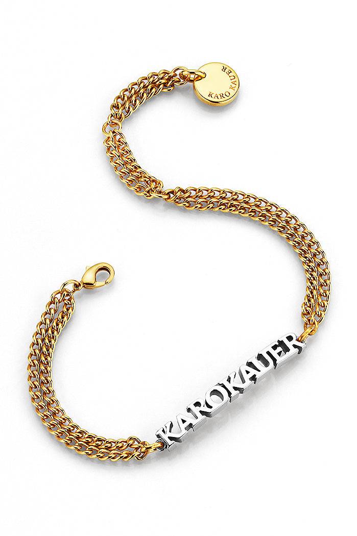 Karo Kauer KK Bracelet Bicolor Gold/Silver im Angebot