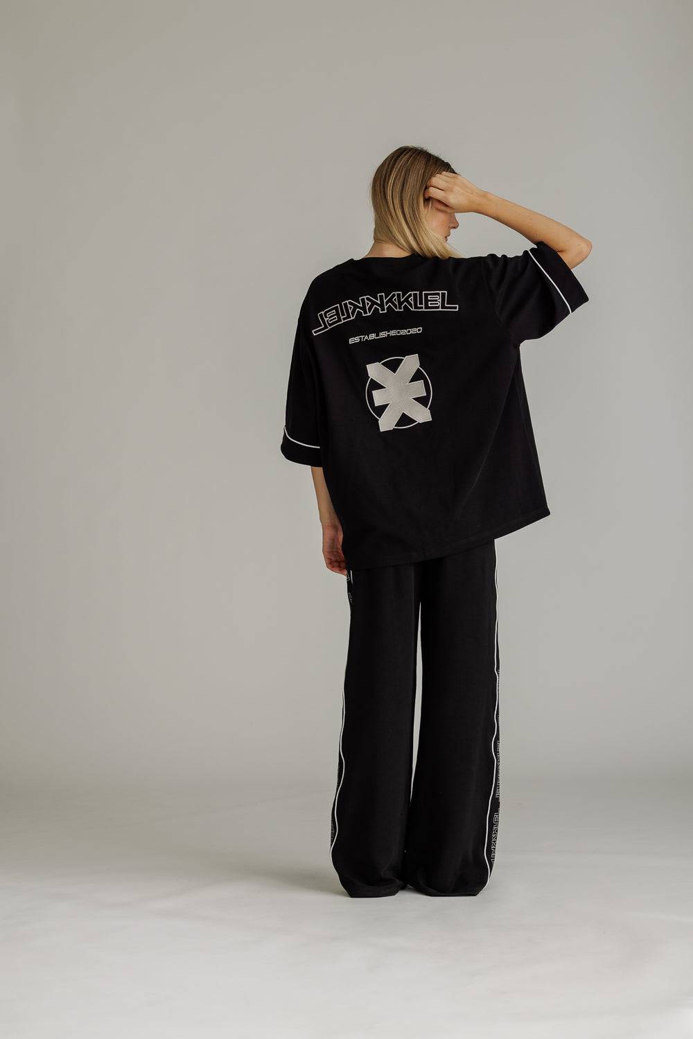 Karo Kauer Baseballshirt Black Fabrikverkauf