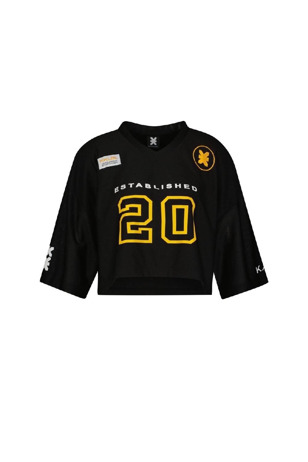 Karo Kauer T-Shirt Cropped Baseball Verkauf