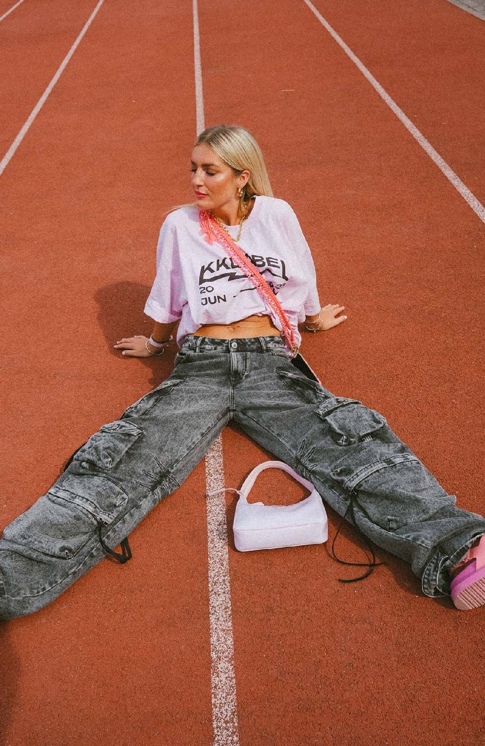 Karo Kauer Tour T-Shirt Washed Pink Angebote