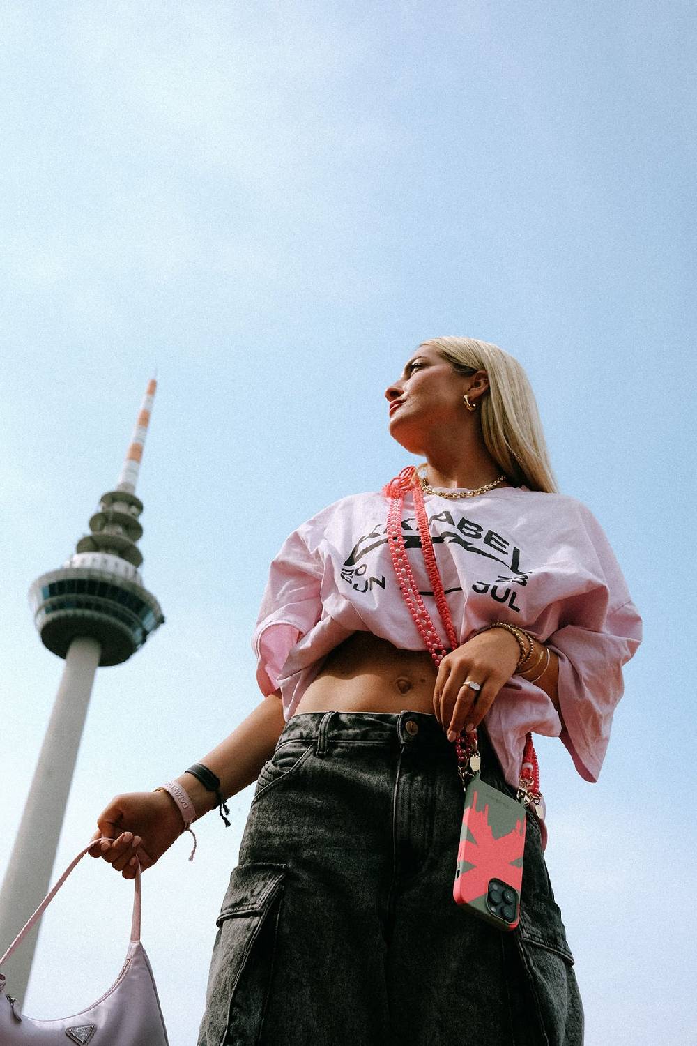 Karo Kauer Tour T-Shirt Washed Pink Angebote