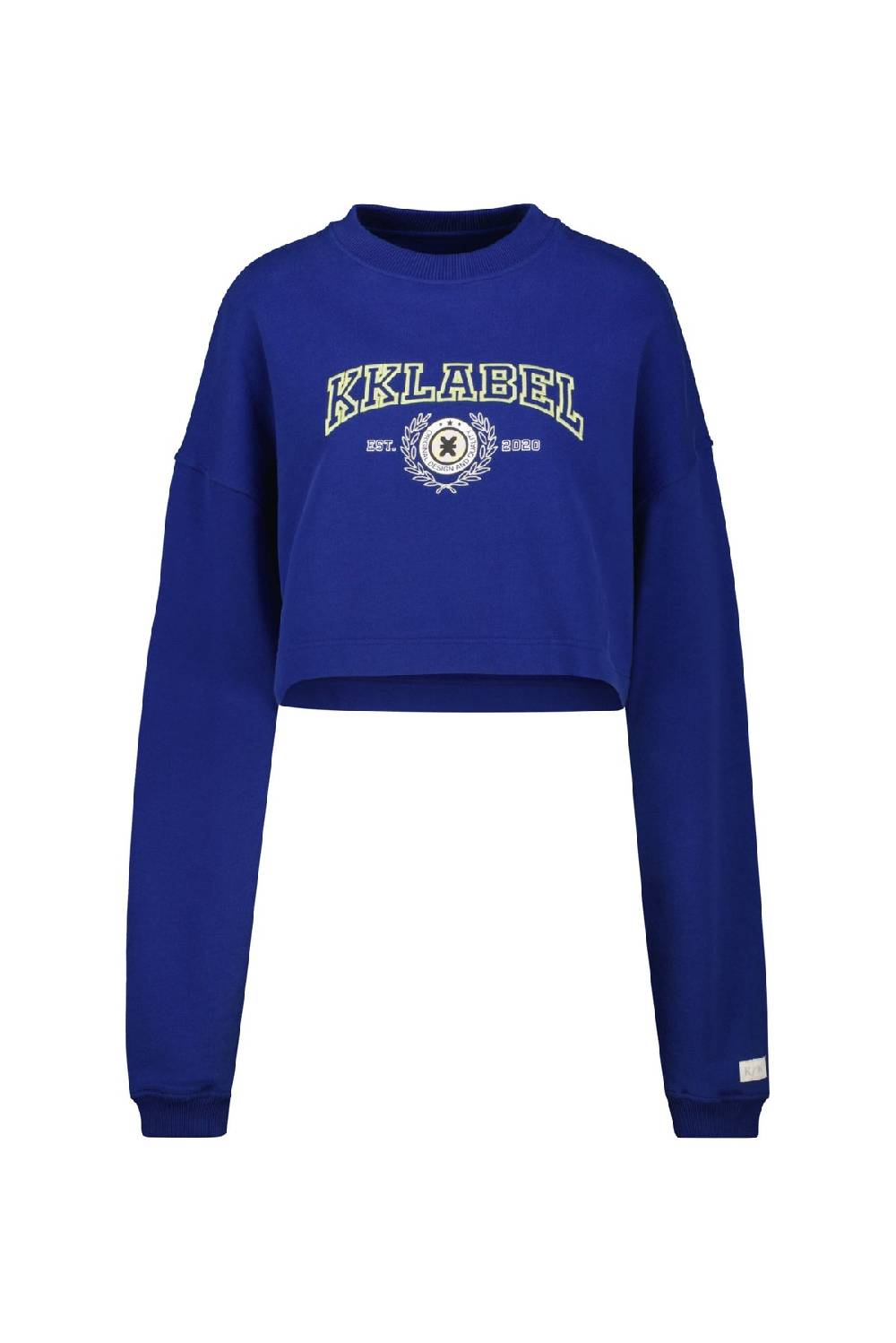 Karo Kauer Sweater Cropped Dark Blue Günstiger Verkauf